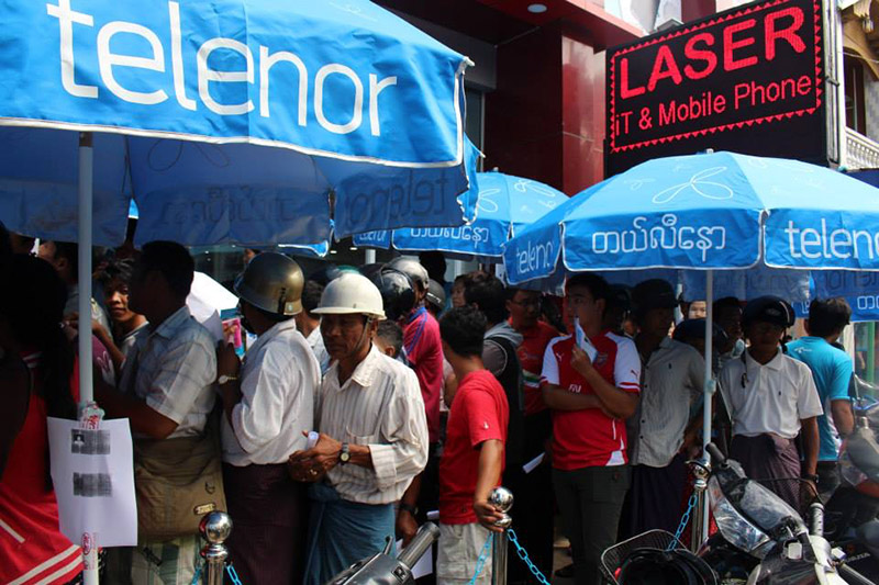 File photo: Telenor Myanmar
