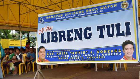 Sign at a free LGU-sponsored circumcision event in Alabang in 2017 (photo from Pamahalaang Barangay ng Alabang, Muntinlupa City)