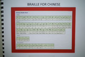 The Chinese braille chart. Photo: Coconuts