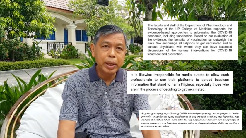image of Dr Romeo Quijano from a video interview with PAN Asia Pacific
