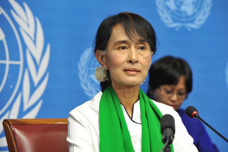 2012 file photo of Aung San Suu Kyi at the United Nations. Photo: Violaine Martin
