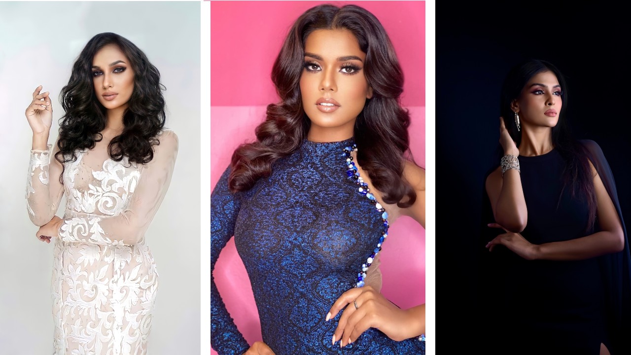 From left: Malveen Kaur, Poorani Rajoo, and Lishalliny Kanaran. Photo: Miss Grand Malaysia