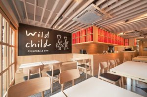 The restaurant’s interior. Photo: Wild Child Pizzette