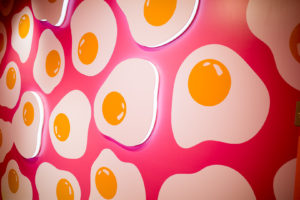 The playground’s egg wall. Photo: Carolyn Teo/Coconuts