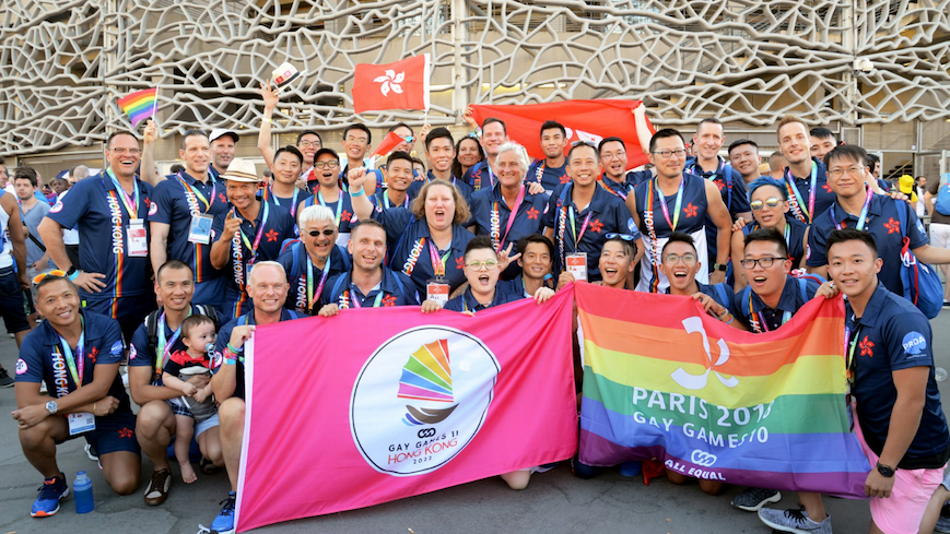 The Gay Games, which will take place Nov. 2023, is having difficulty securing government sporting facilities due to inflexible booking rules. Photo: Facebook/Gay Games 11 Hong Kong 2022