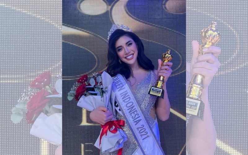 Millen Cyrus was crowned as 2021 Miss Queen Indonesia on Sept. 30 in Bali. Photo: Instagram/@millencyrus
