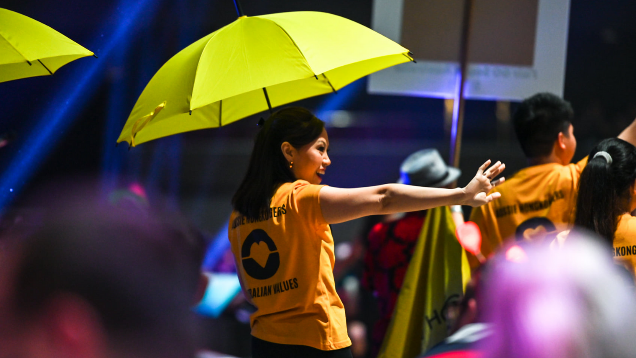 Organizers of the OzAsia Festival in Adelaide, Australia, scrapped the Hong Kong showcase after flagging its proposed use of yellow umbrellas. Photo: Facebook/Hong Kong Cultural Association of South Australia 南澳香港文化協會