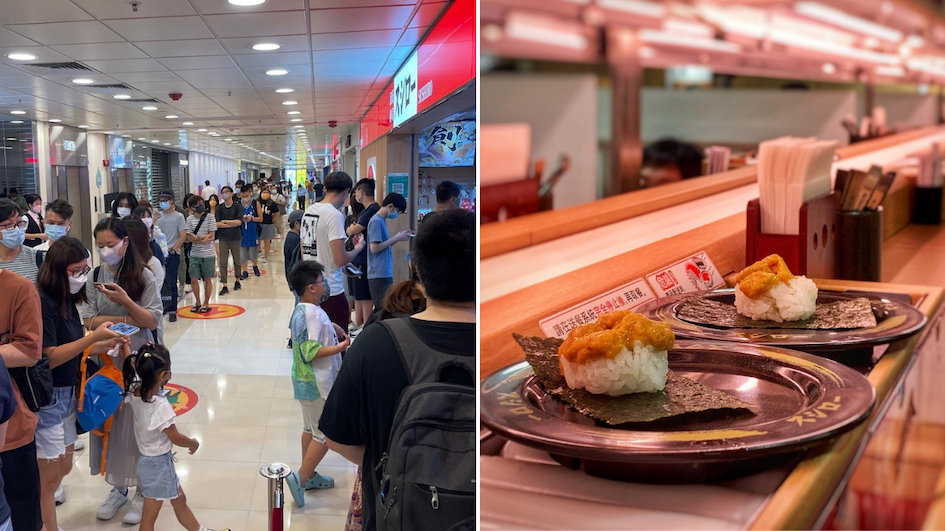 Counterfeit queue tickets for popular chain restaurant Sushiro have reportedly popped up, targeting customers who want to skip the long wait. Photos: Openrice/Photolab (left), Openrice/輕鬆豆*HappyMealFamily (right)