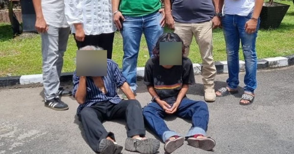 Seven men in Padang, West Sumatra allegedly raped two underage girls in a despicable crime that was reportedly spearheaded by the victims’ grandfather (L). Photo: Polresta Padang