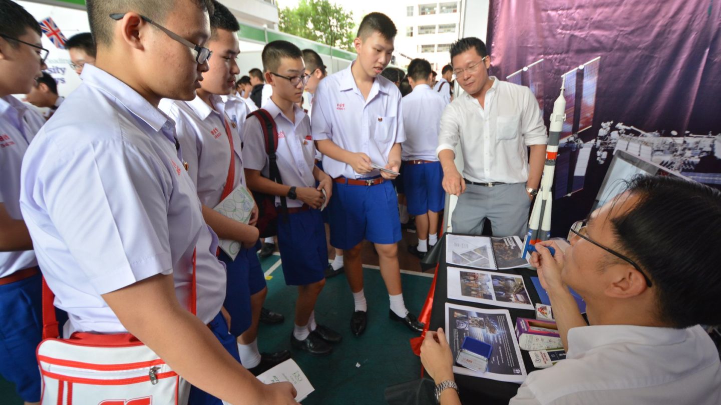 Assumption College students at an academic event in 2018. Photo: Assumption College

