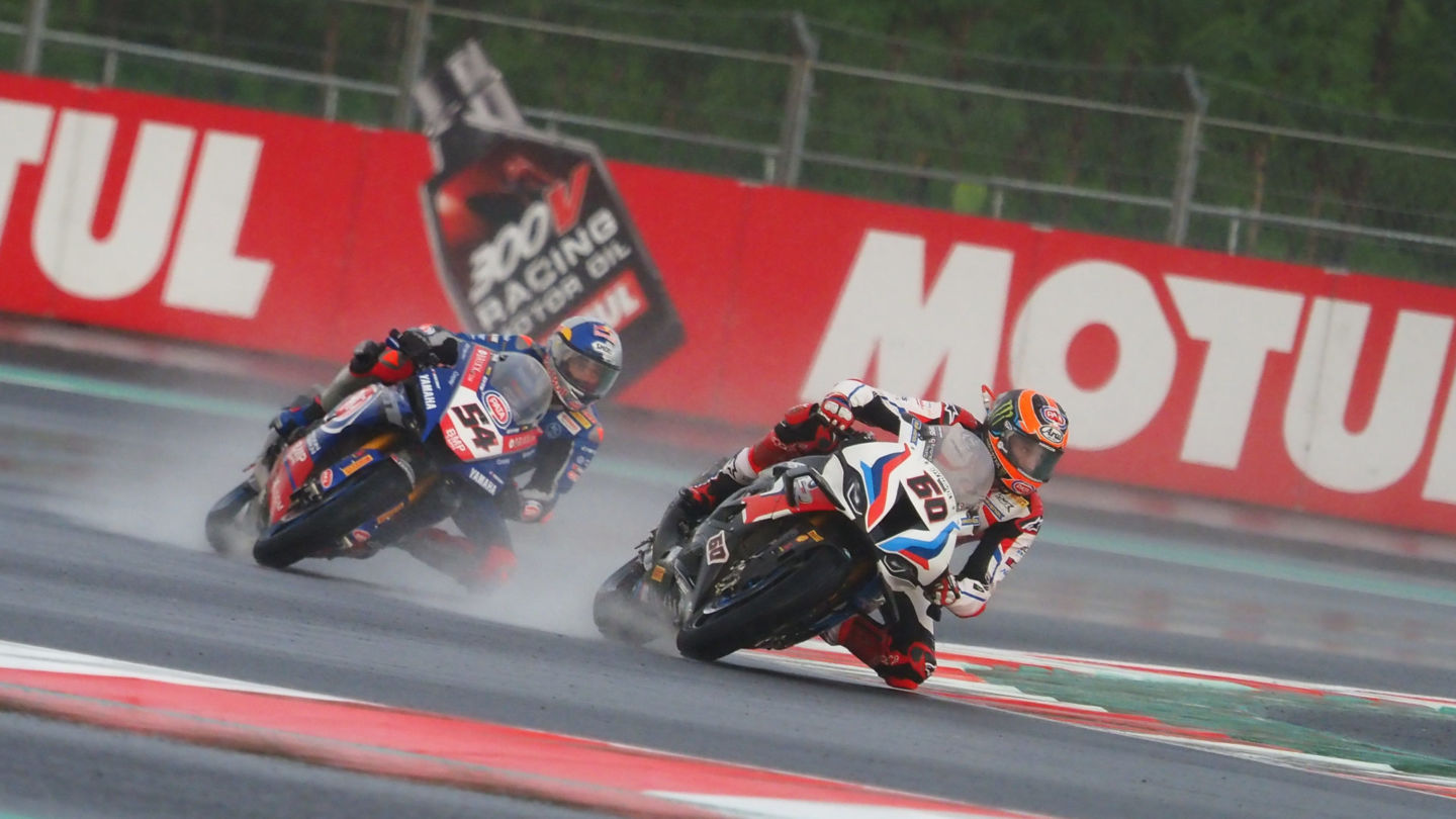 The first of the two races in Mandalika, which was scheduled for Saturday, was postponed by a day due to bad weather. 
Photo courtesy of World SBK. 