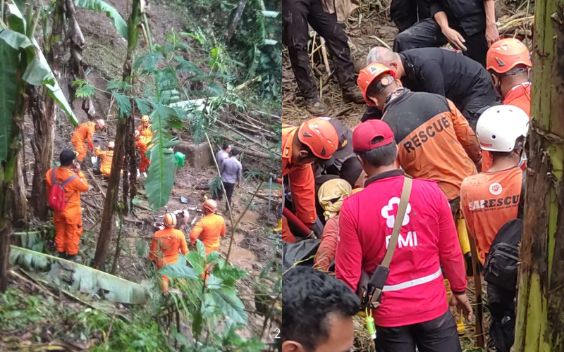 Authorities carried out their search until this morning, and found the missing victim, an 8-year-old boy identified as M. Photo: Basarnas Bali 