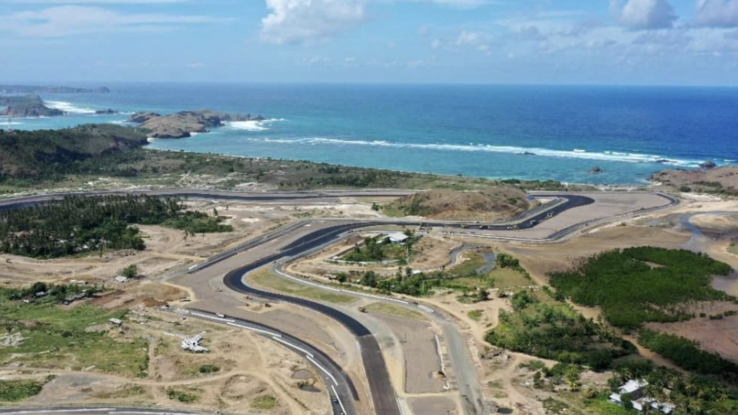 A view of the ongoing developments of the Mandalika Circuit, taken in July. Photo: MGPA/Facebook