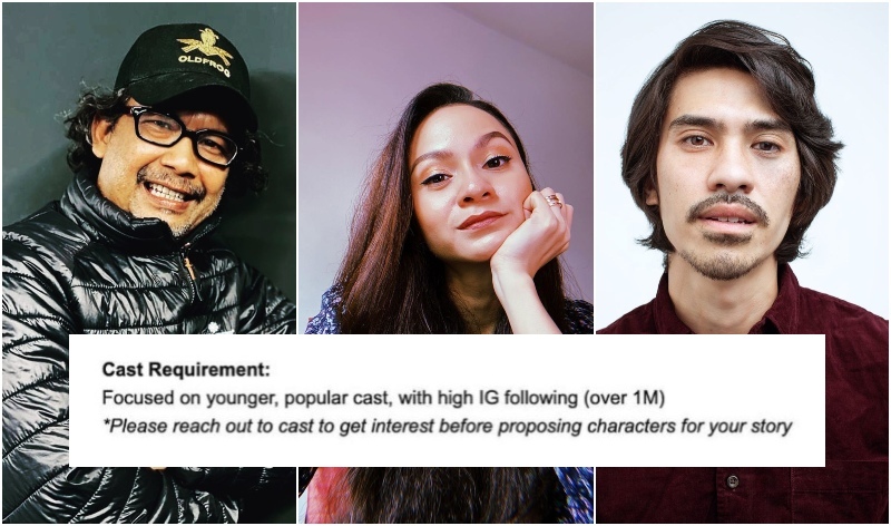 (From left) Actors Nam Ron, Sharifah Amani, and Iedil Putra among those who reacted to a local media network’s controversial casting call requirement.
