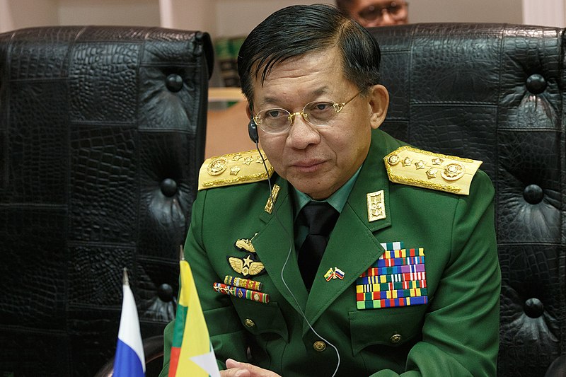File photo of Min Aung Hlaing from April 2019. Photo: Vadim Savitsky / Russian Ministry of Defense