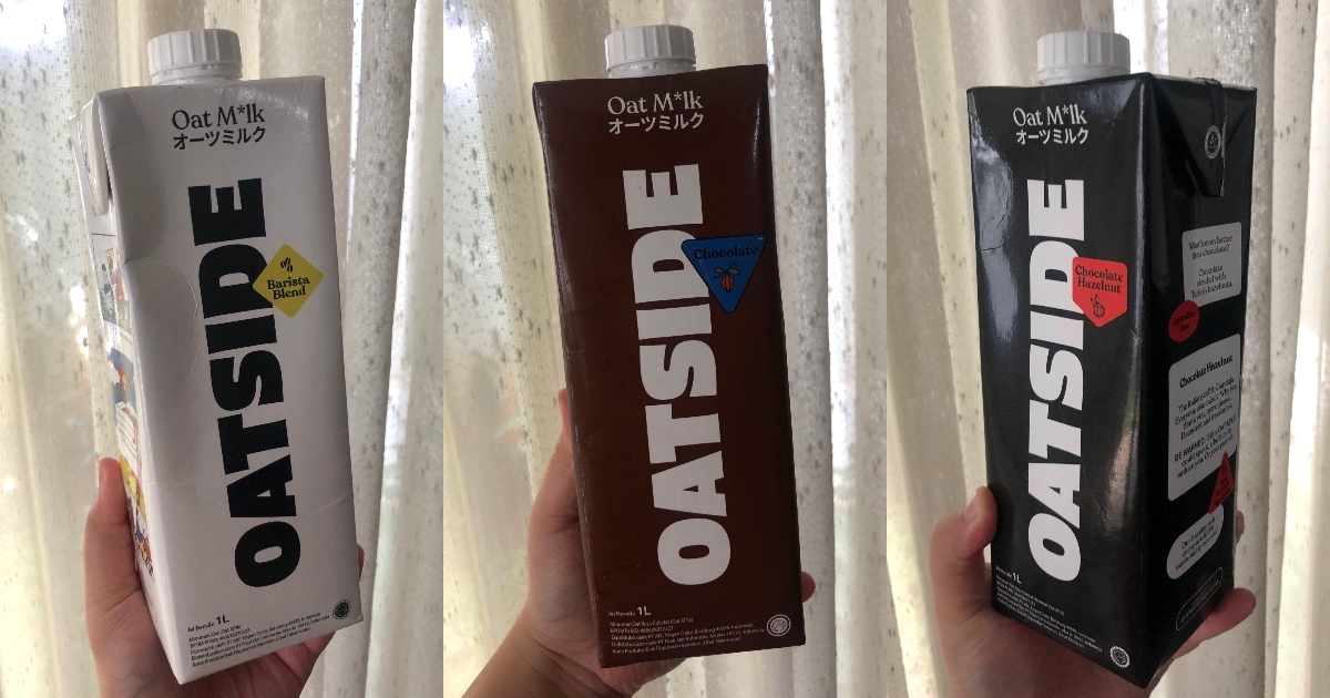 Oatside is an oat milk brand made in Indonesia. Photo: Nadia Vetta Hamid/Coconuts Media