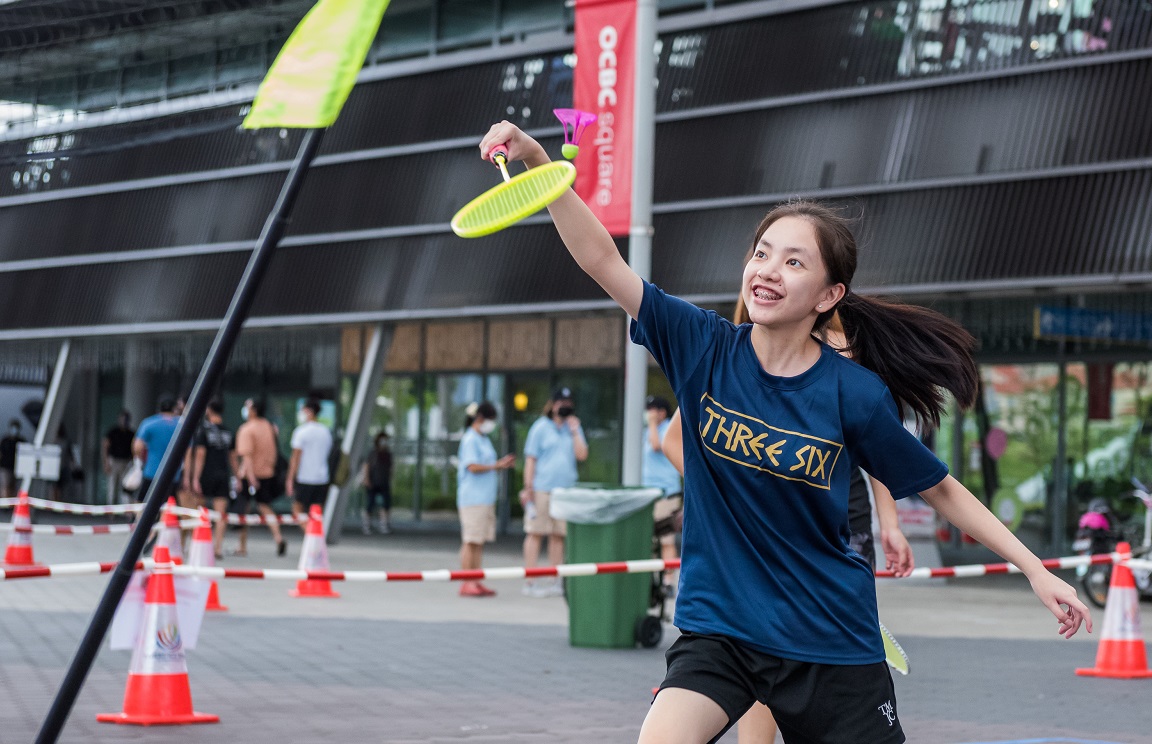 You’ll have a blast at Singapore’s first-ever AirBadminton Marathon. Photo: SINGAPORE SPORTS HUB