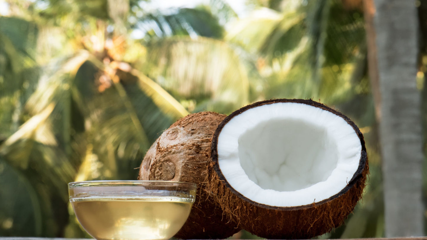 Coconut and coconut oil. For illustrative purposes only. Photo: Shutterstock