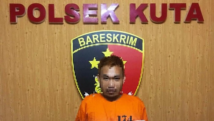 The Kuta Police announced on March 22, 2022, that they had arrested a 31-year-old man for stealing several TVs from hotels, villas, and fancy boarding homes in Bali. Photo: Obtained.
