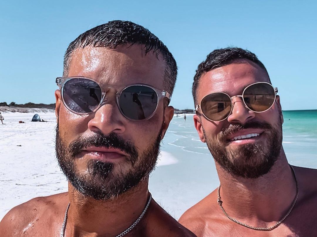Ryan Channing (left) pictured with his brother, Jake, in the latter’s tribute on Instagram. Ryan Channing, skincare brand CEO and model, died in Bali on May 8, 2022. Photo: Taken from Jake Channing’s Instagram with his permission.