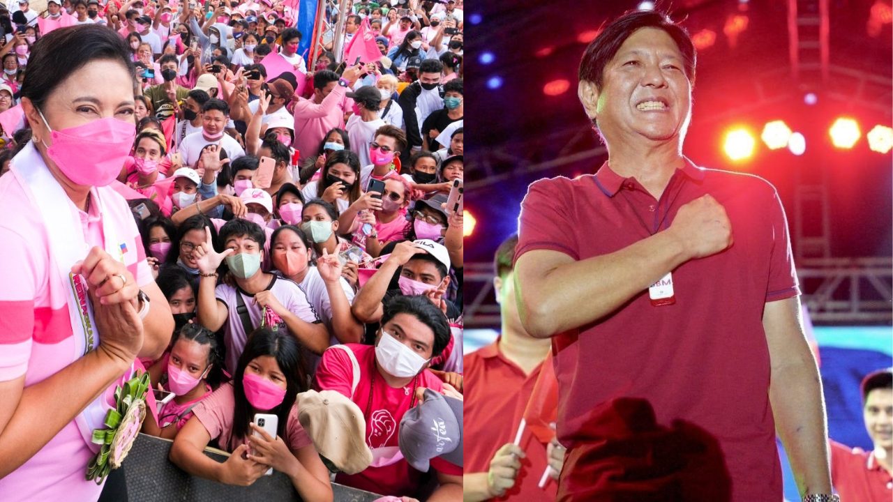 With a weekend to go before the Philippines chooses its next set of leaders, we look back at the campaign trails of the country’s top two candidates. Images: VP Leni Robredo / Bongbong Marcos (Facebook)