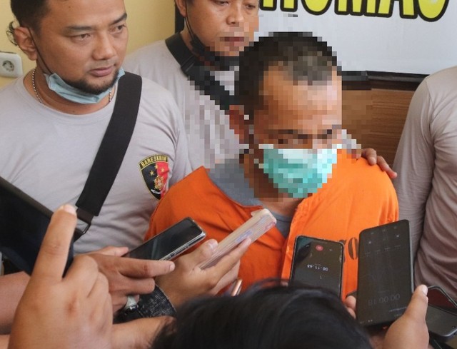 GKK, 43, was arrested in Buleleng by the Tejakula Police on May 26 for having robbed his own relative. Photo: Obtained.