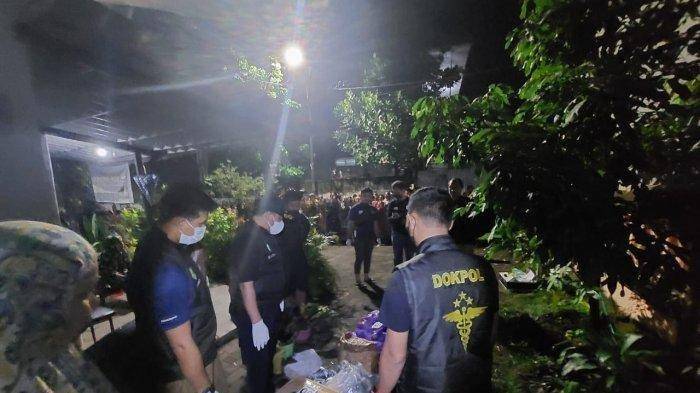 Police recovering the aborted fetuses from NM’s room in Makassar, South Sulawesi. Photo: Handout
