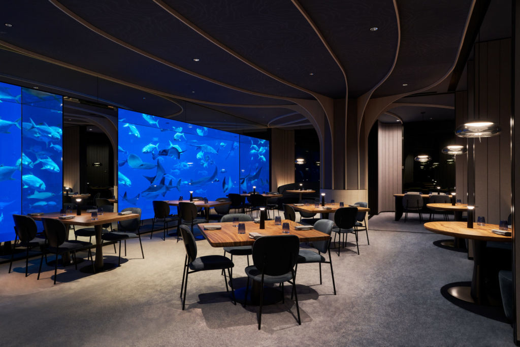 The main dining room of the Ocean Restaurant at Resorts World Sentosa.  Photo: Resorts World Sentosa
