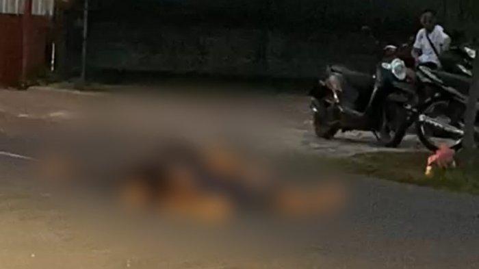 A collision involving two motorbikes occurred in Klungkung on June 19, 2022, leaving one dead and three in critical condition. None of the victims were wearing helmets when the crash happened. Photo: Obtained.