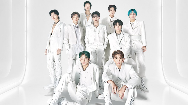 K-pop boy band NCT 127 in a concert poster. Photo: One Production

