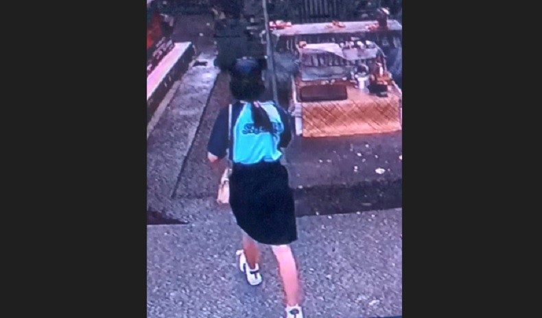 A student in Gianyar caught on CCTV stealing money from a local temple on June 20, 2022. Photo: Screengrab.