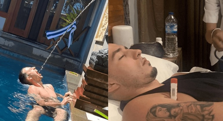 An Australian tourist needed medical attention for diarrhea after drinking water from a hose by the pool of a rented villa. Photo: Obtained.