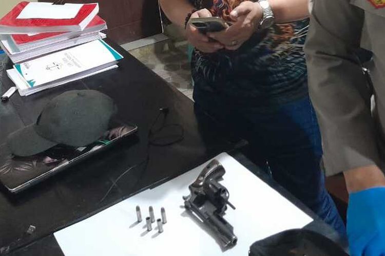 The revolver used in the murder. Photo: Lampung Police