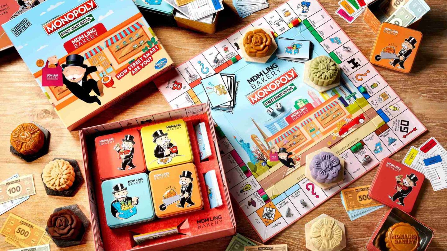 Madam Ling Mooncakes with Monopoly set. Photo: Madam Ling