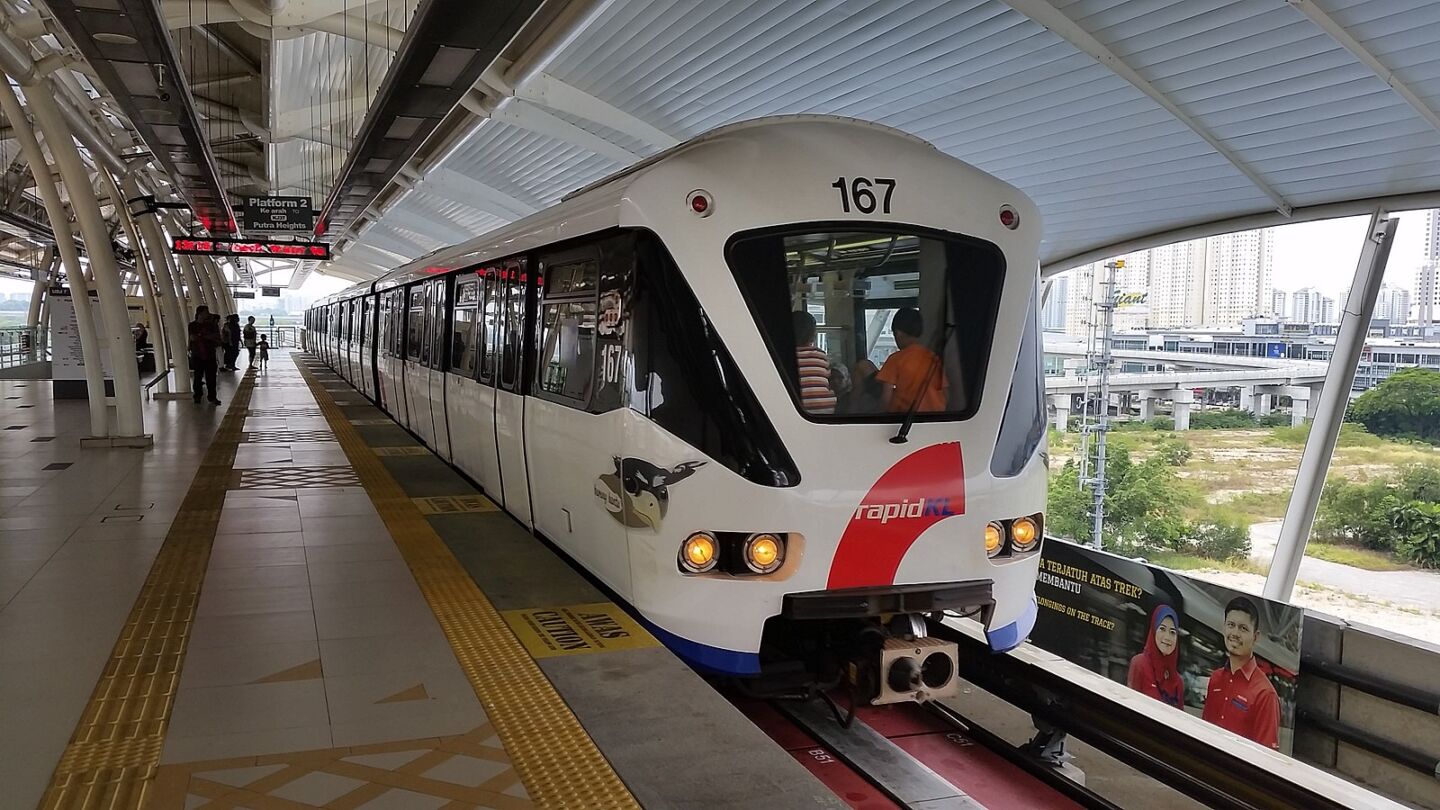 One of the LRT stations in Klang Valley Photo: Anthonytyc. For illustration purposes only. 
