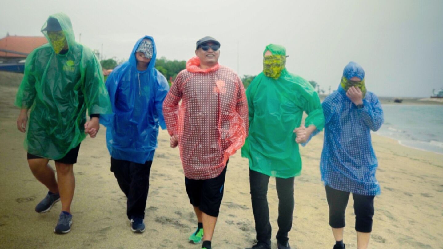 This Saturday’s ‘Walk With Me’ charity event will see you getting blindfolded while strolling the beach with members of Teratai Foundation, a local NGO that supports the visually impaired, be your guide in the dark. Photo: Right Reasons Fundings.