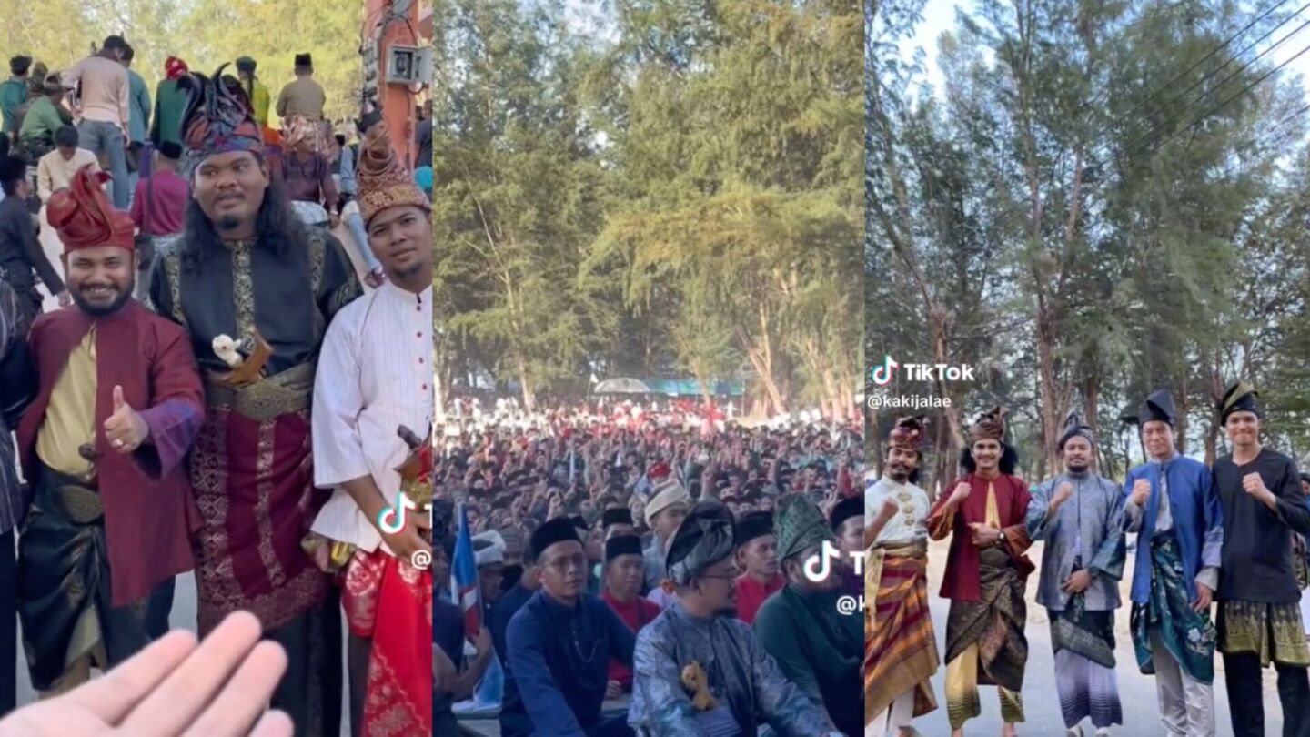 This event has been held for the third consecutive year, drawing a significant number of participants who proudly display their rich cultural heritage and commemorate the occasion. Screen grab: @kakijalae on TikTok
