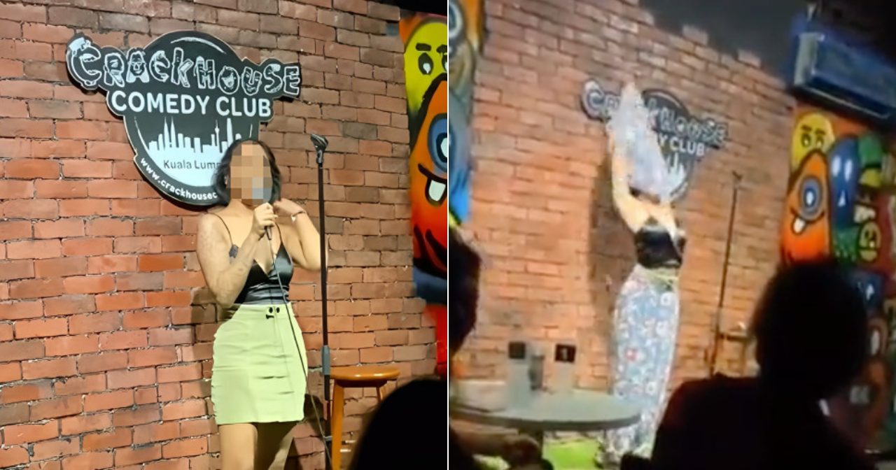 Photo: Siti Nuramira (above) performing at Comedy Crackhouse Club last year. 